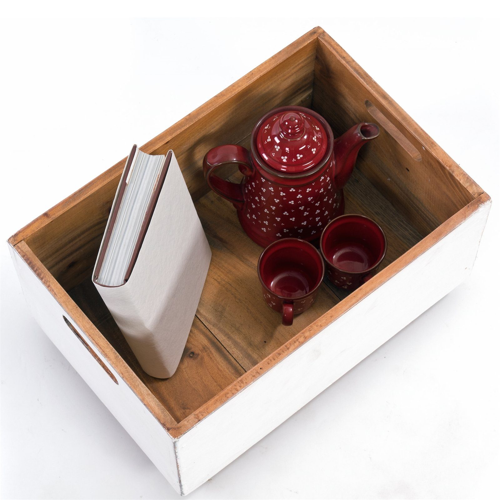 DESIGN DELIGHTS Truhe ROLLBARE HOLZKISTE 