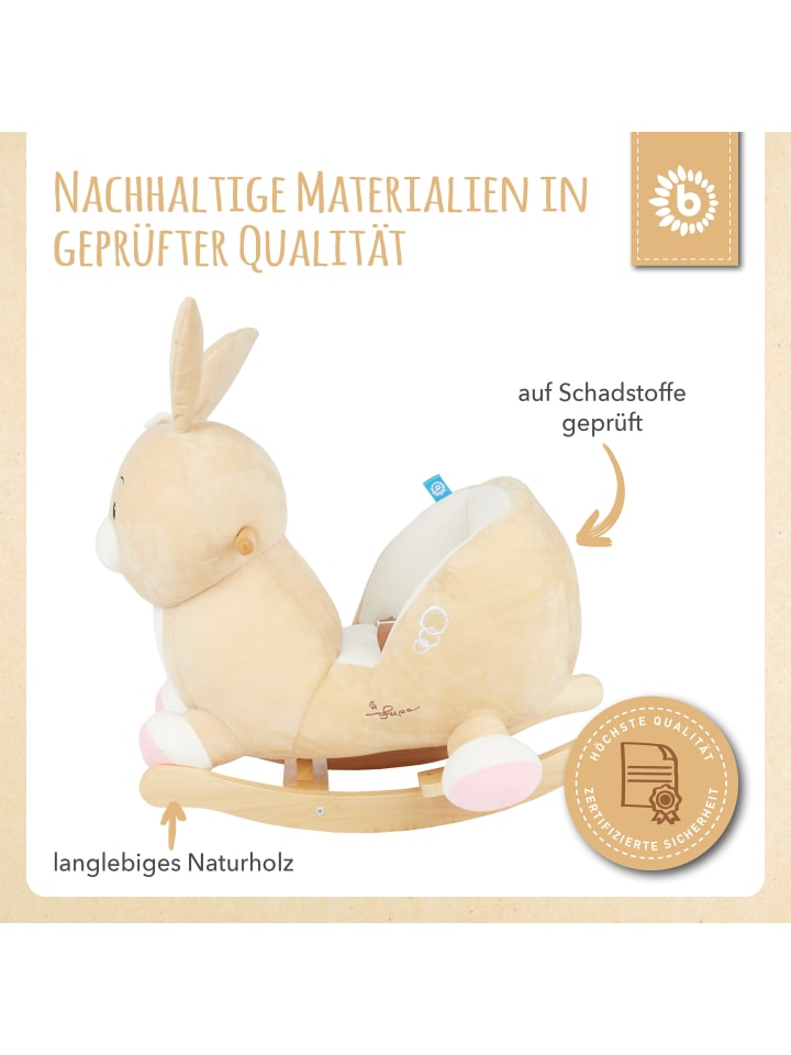 Bieco Spielwaren Schaukeltier Hase Hopsi in Beige günstig kaufen onesize