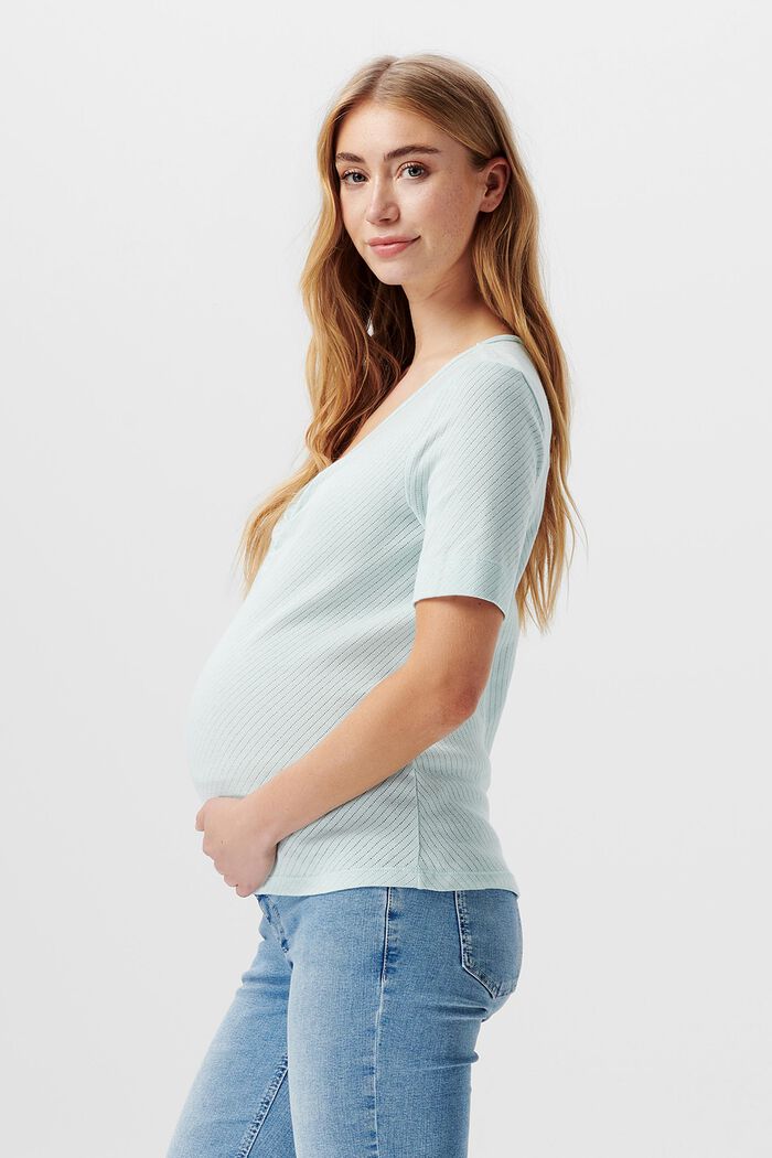 Pointelle-T-Shirt aus Bio-Baumwolle