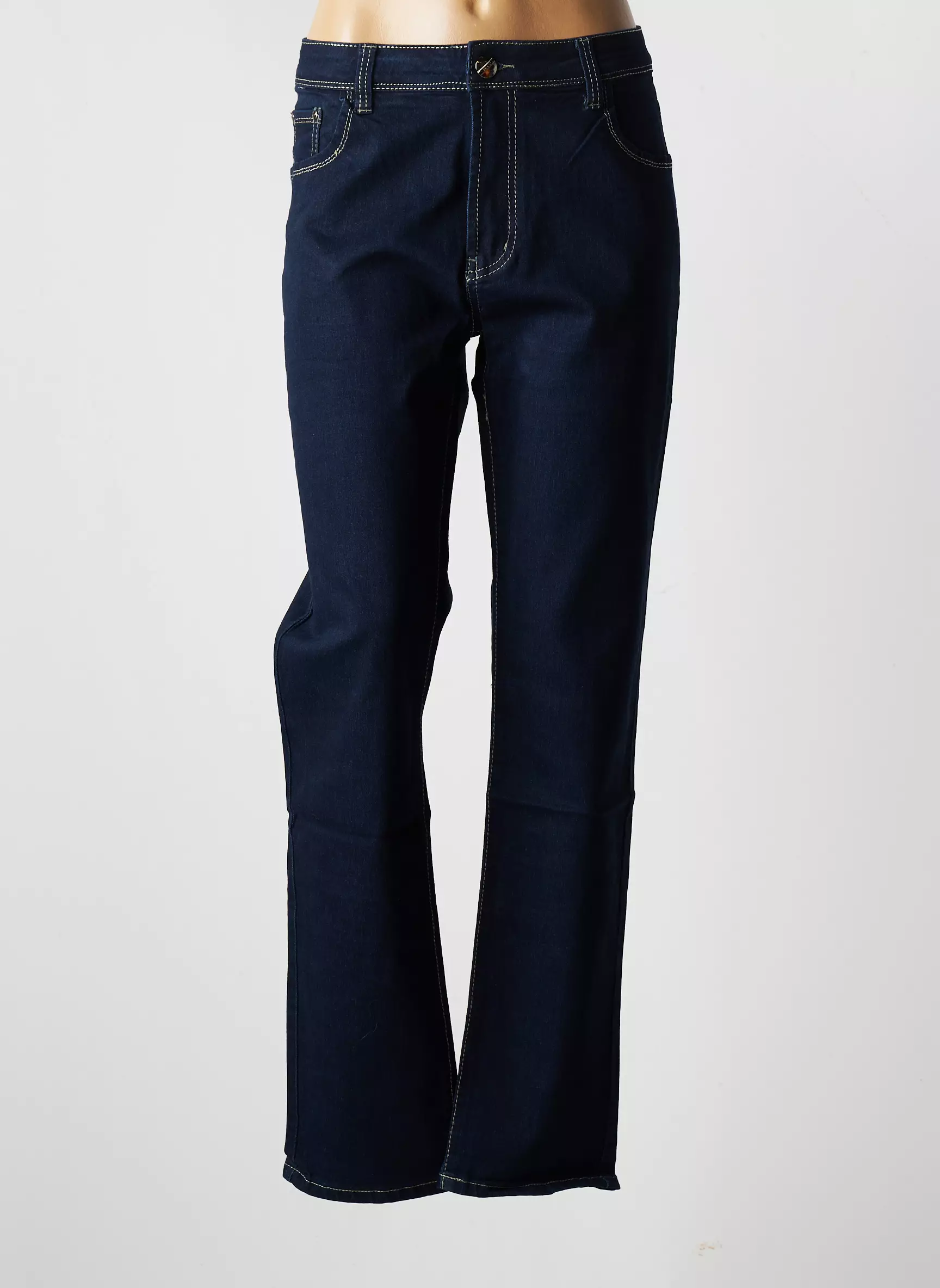 X Max Jeans Coupe Droite Femme couleur bleu