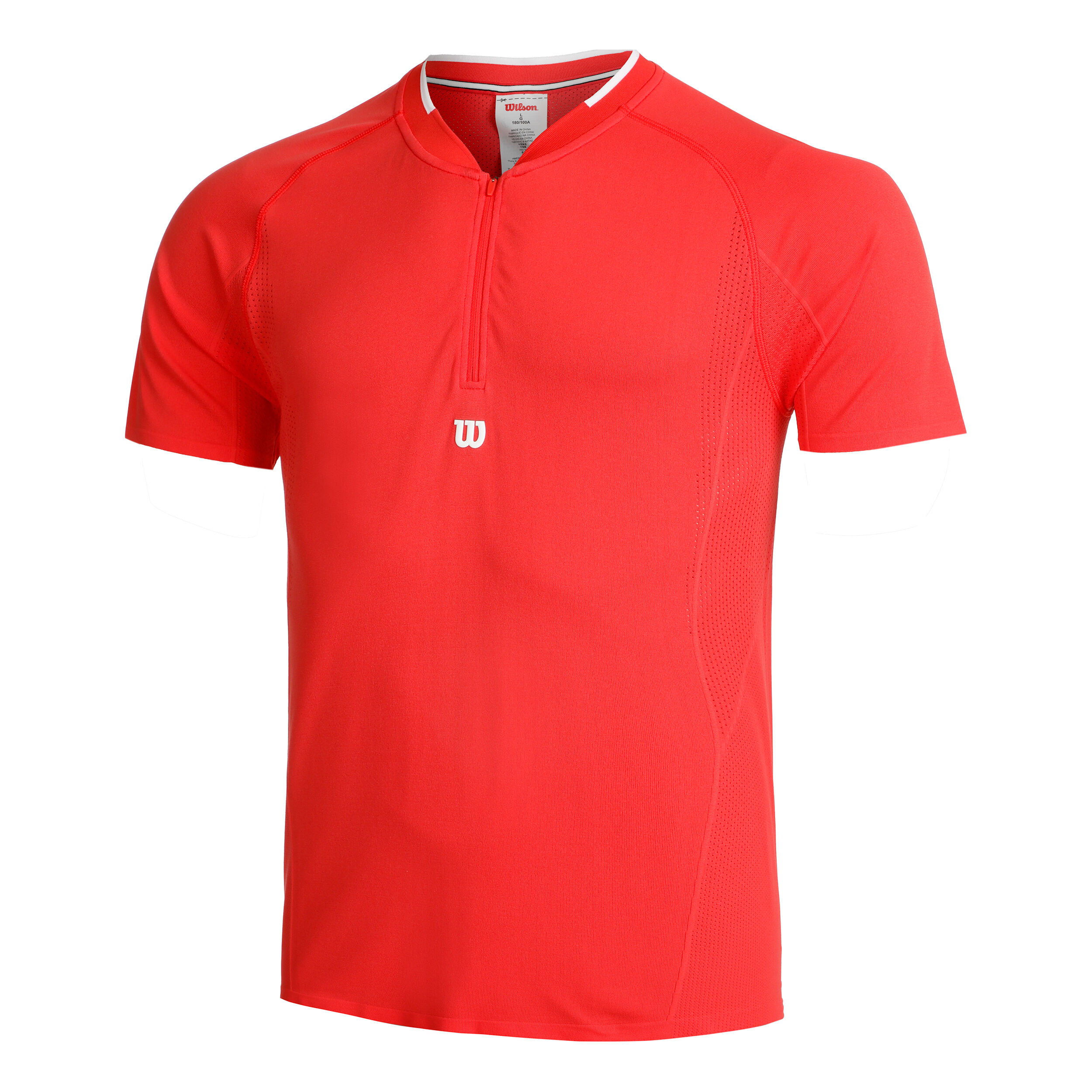 Players Seamless Zip Henley 2.0 T-Shirt Herren - Rot