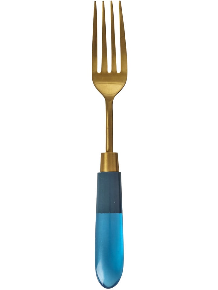 Rice Gabel in Gold/ Blau - (L)21,8 cm günstig kaufen onesize
