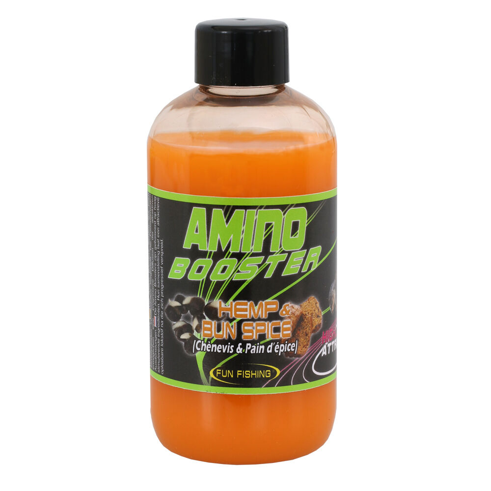 Tekutá prísada Coup Fun Fishing Amino Booster konopné a žemľové korenie 185ml