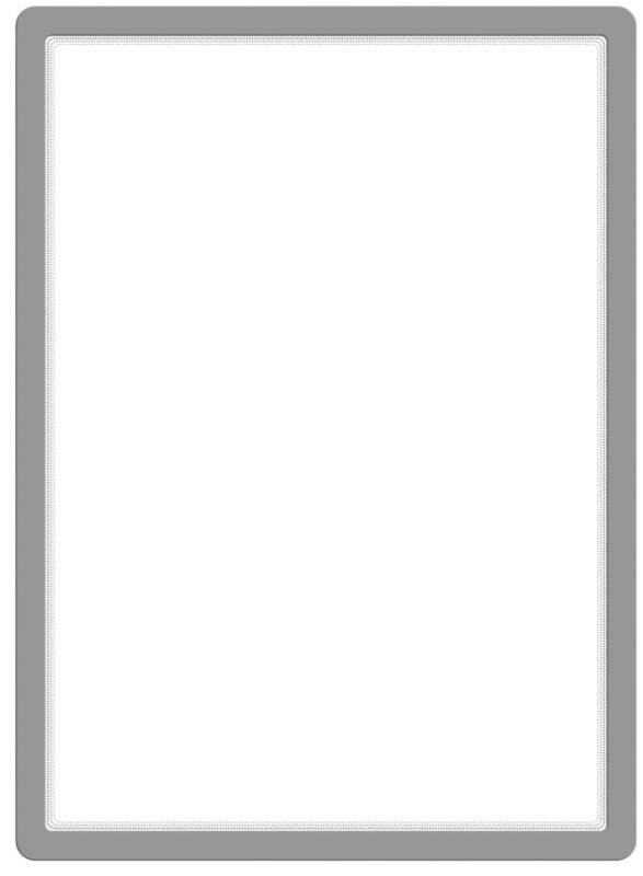 Djois Magneto DIN A2 Inforahmen Magnetisch Grau PVC 192950 46,2 (B) x 0,2 (T) x 63,6 (H) cm
