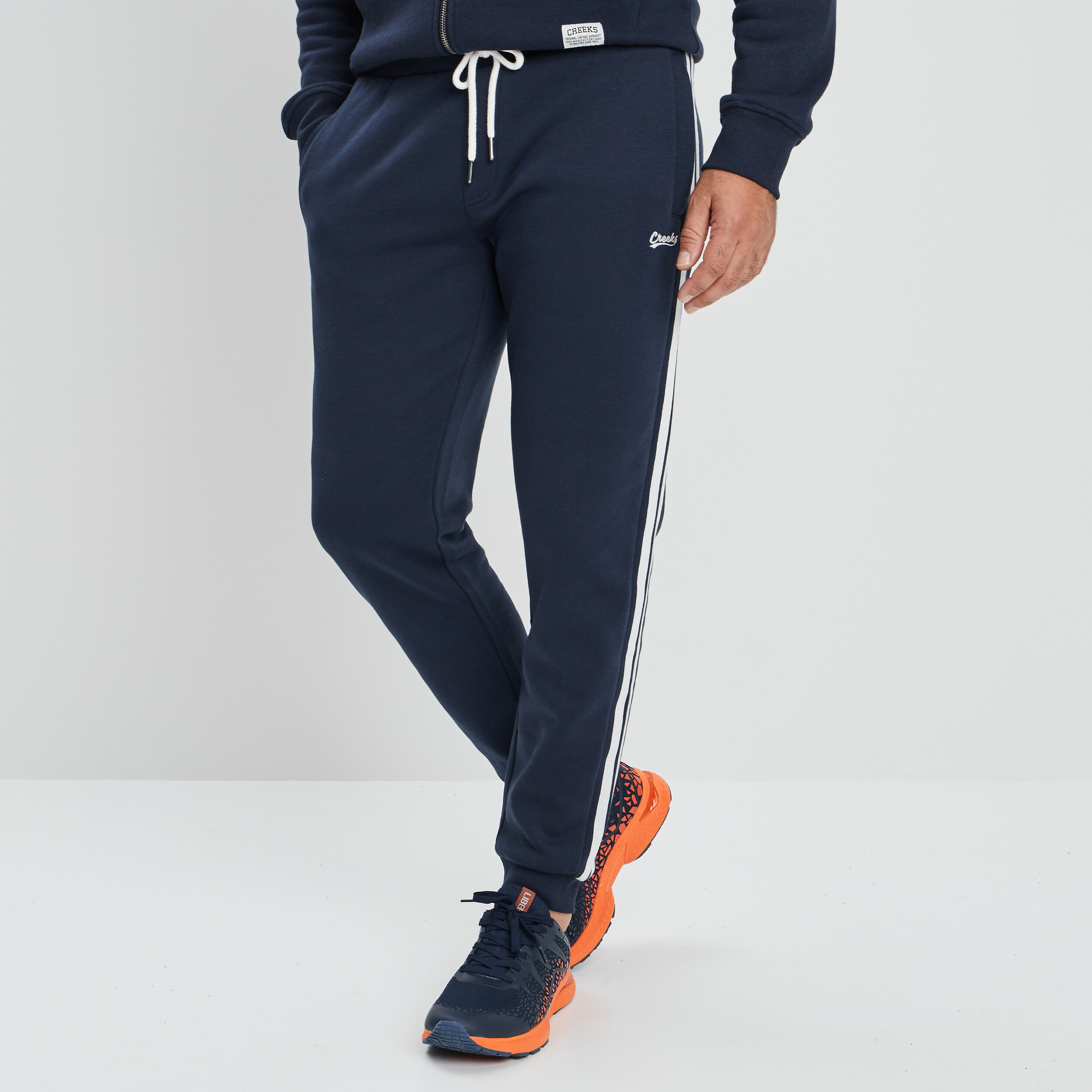 Pantalon de jogging stretch Creeks bleu marine homme | La Halle
