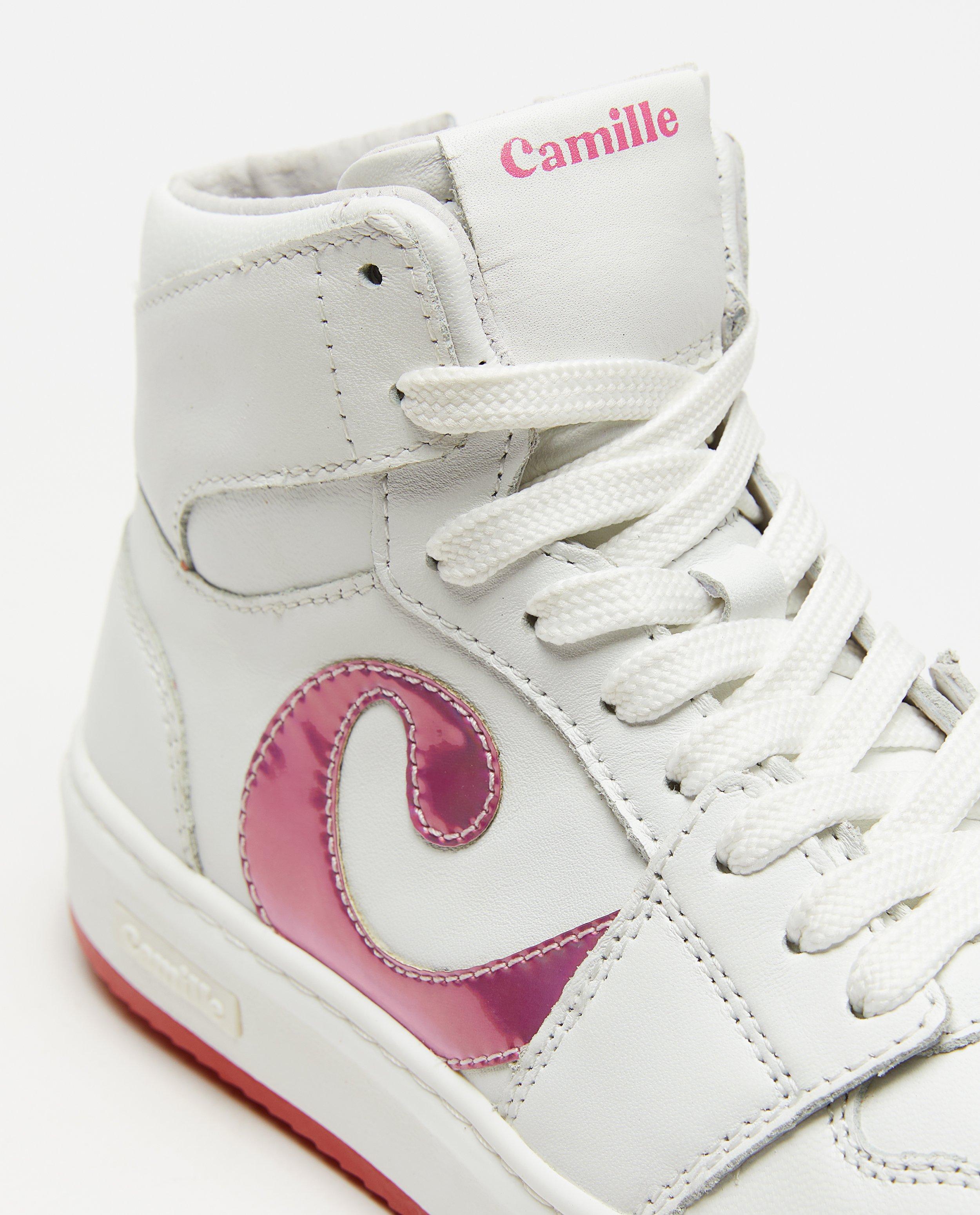 CAMILLE bőr tornacipő, 31-39-es méret, fehér