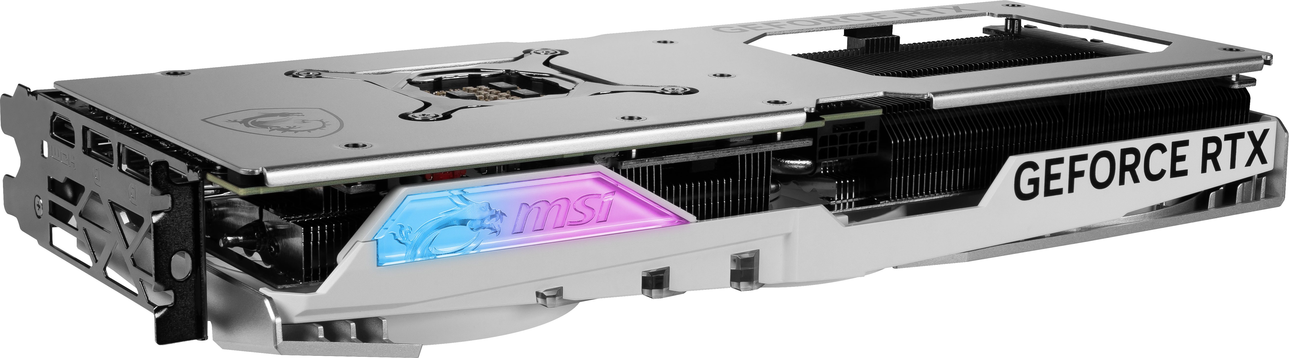 MSI GeForce RTX 4070 GAMING X SLIM WHITE 12G Grafikkarte (12 GB, GDDR6X)