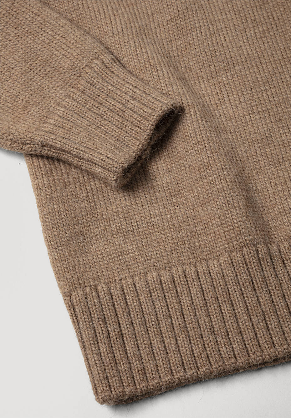 Pullover aus Alpaka mit Bio-Schurwolle