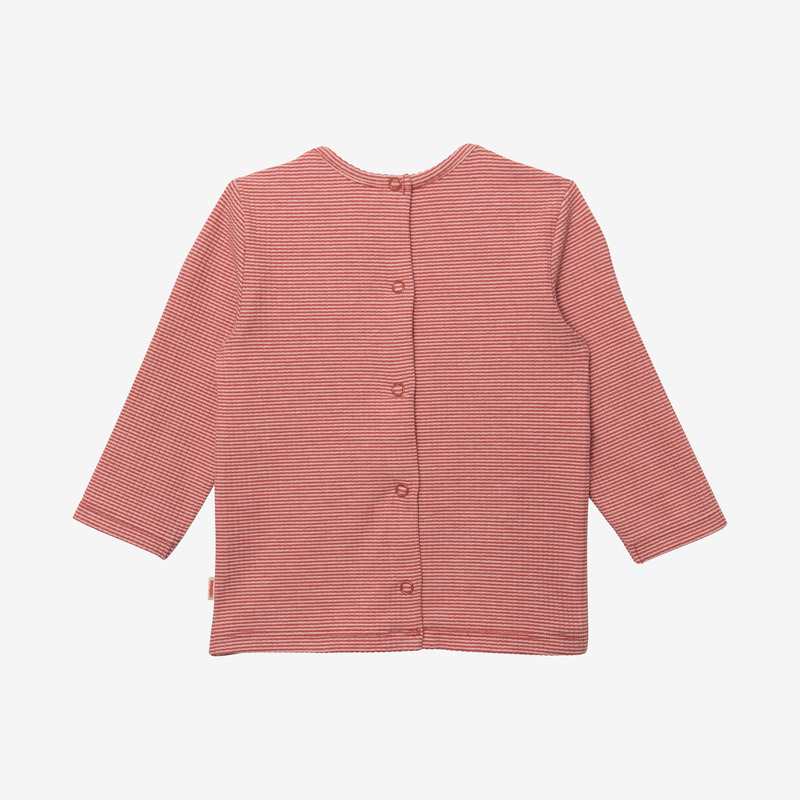 T-shirt bébé brique fines rayures rouge Catimini
