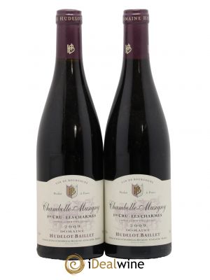 Chambolle-Musigny 1er Cru Les Charmes Hudelot-Baillet  2009 - Lot de 2 Bouteilles