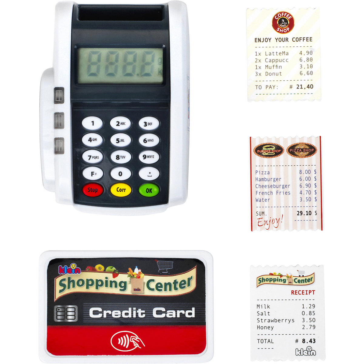 POS-Terminal mit Licht & Sound, Kartenlesegerät Kinderkasse