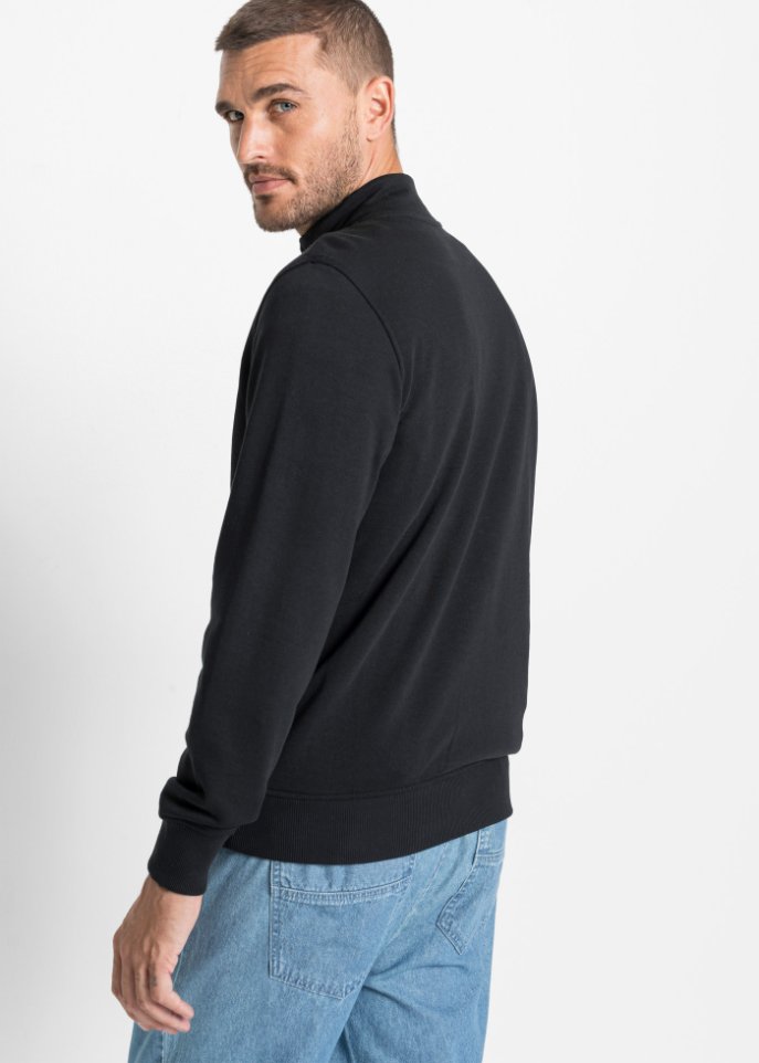Sweatjacke mit Stehkragen