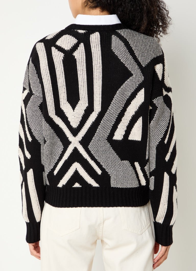 Maglione Ralph Lauren in pregiata maglia stampata in misto lana