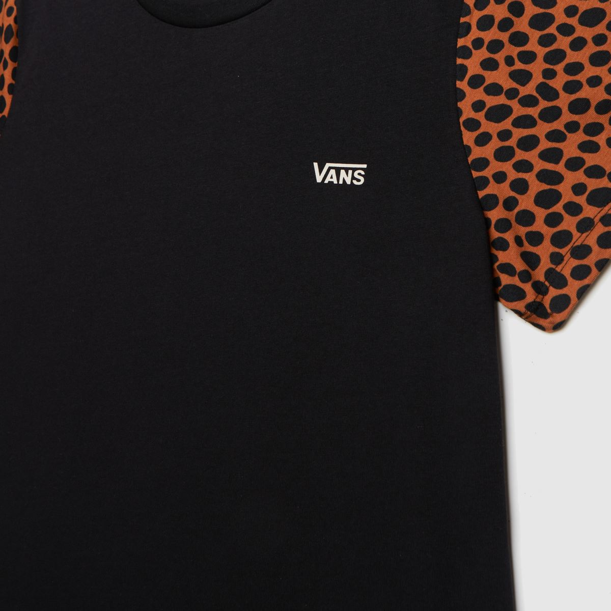 Vans – Svart t-shirt med vilda färgblock