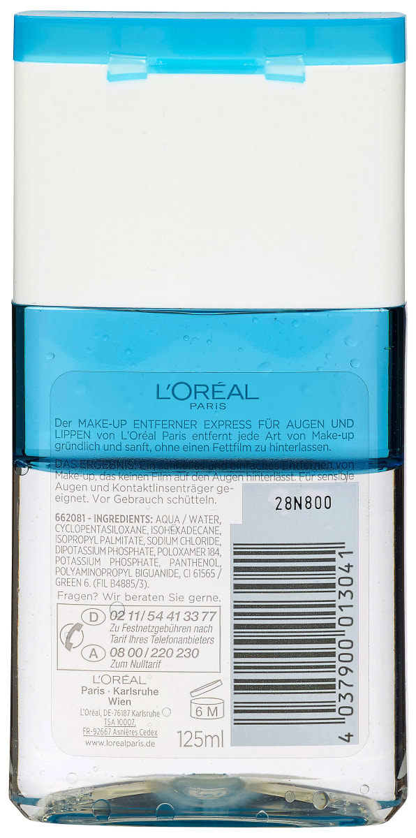 Augen Make-up Entferner Zwei-Phasen, 125 ml