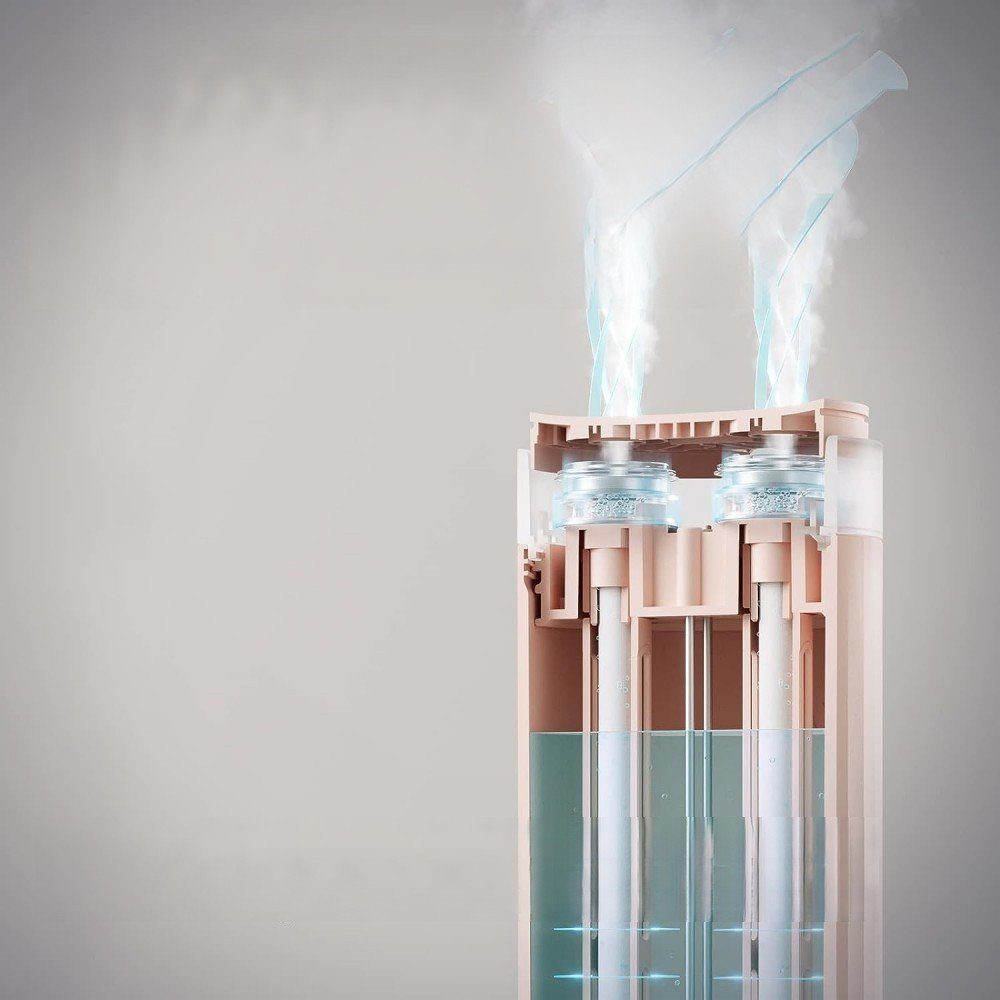MOUTEN Diffuser Tragbarer Mini-Doppelnebel-Luftbefeuchter mit 4000 mAh