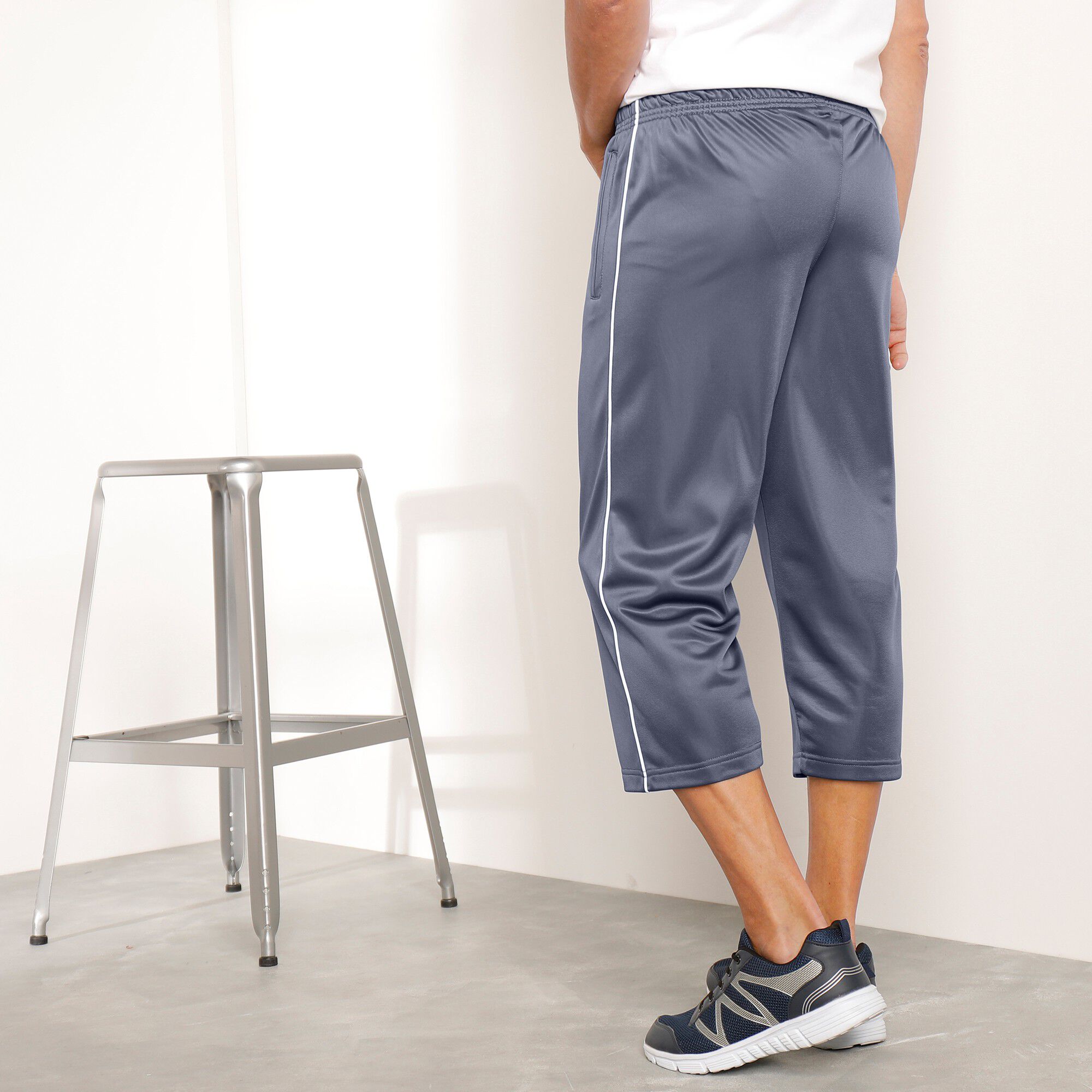 Pantacourt sport microfibre intérieur gratté