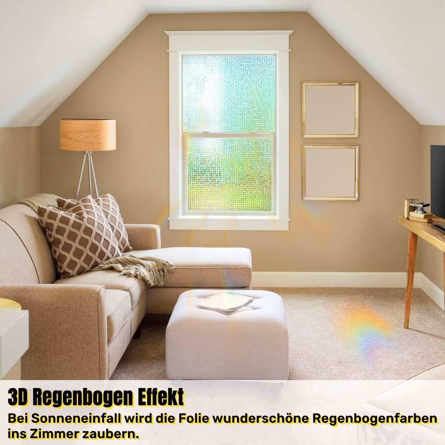 Fensterfolie Fensterfolie mit Mosaikmuster, Statische Haftung & Blickdicht, Welikera, UV-Schutz, zuschneidbar, 40*200cm