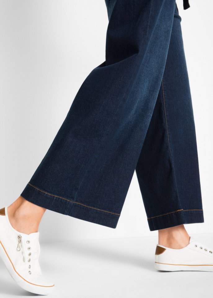 7/8-High Waist Ultra-Soft-Jeans mit High-Waist-Bequembund, Loose-Fit