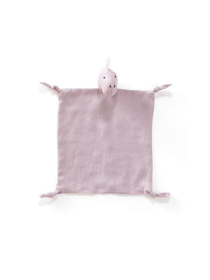 Kids Concept Schmusetuch Dino Leinen 24x26 cm in Rosa ab 0 Monate günstig kaufen onesize