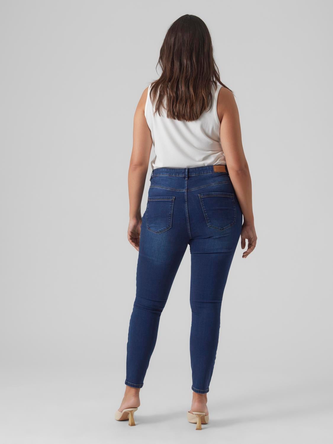 VMPHIA Hohe Taille Slim Fit Jeans