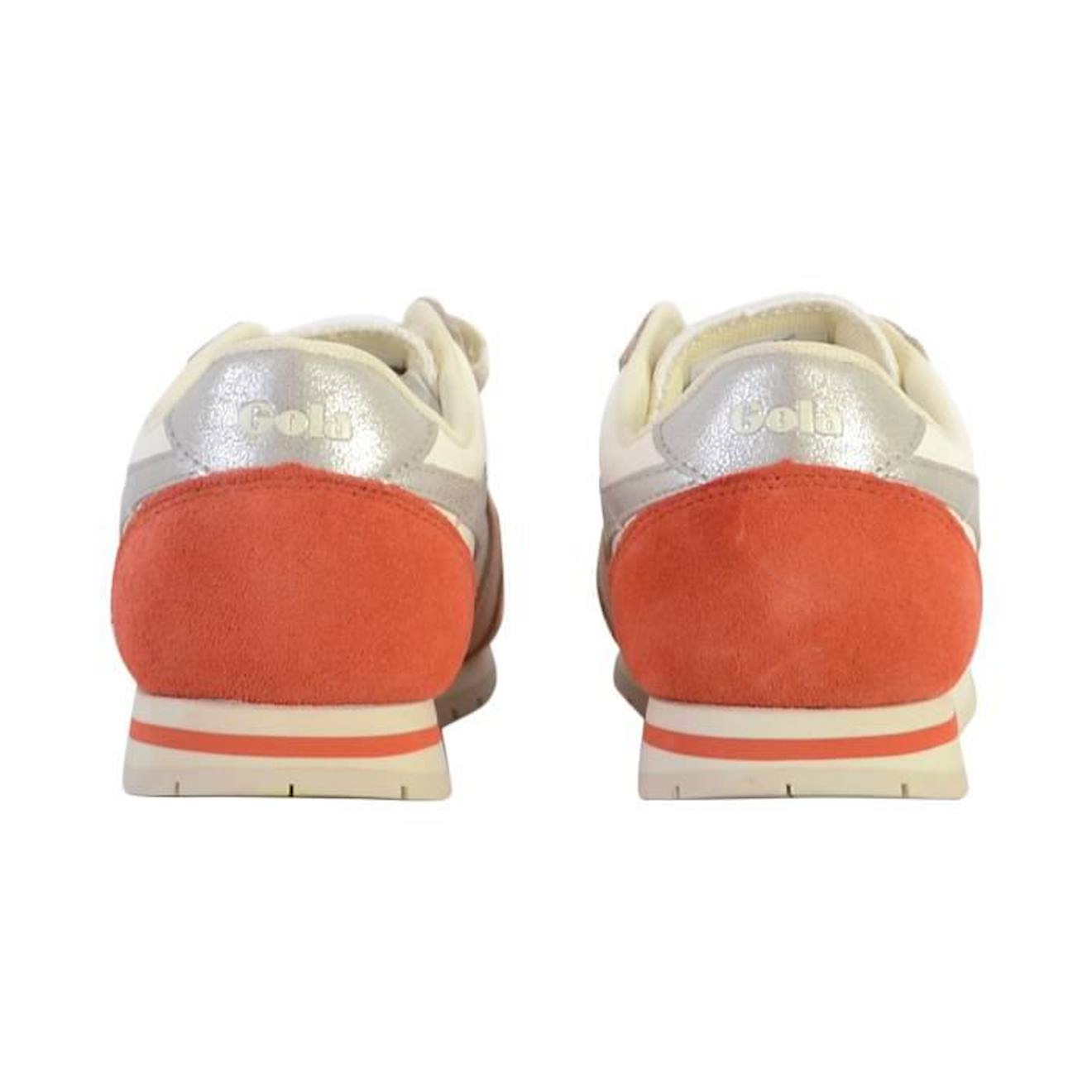 Basket Cuir Enfant Gola Daytona Quad Strap blanc