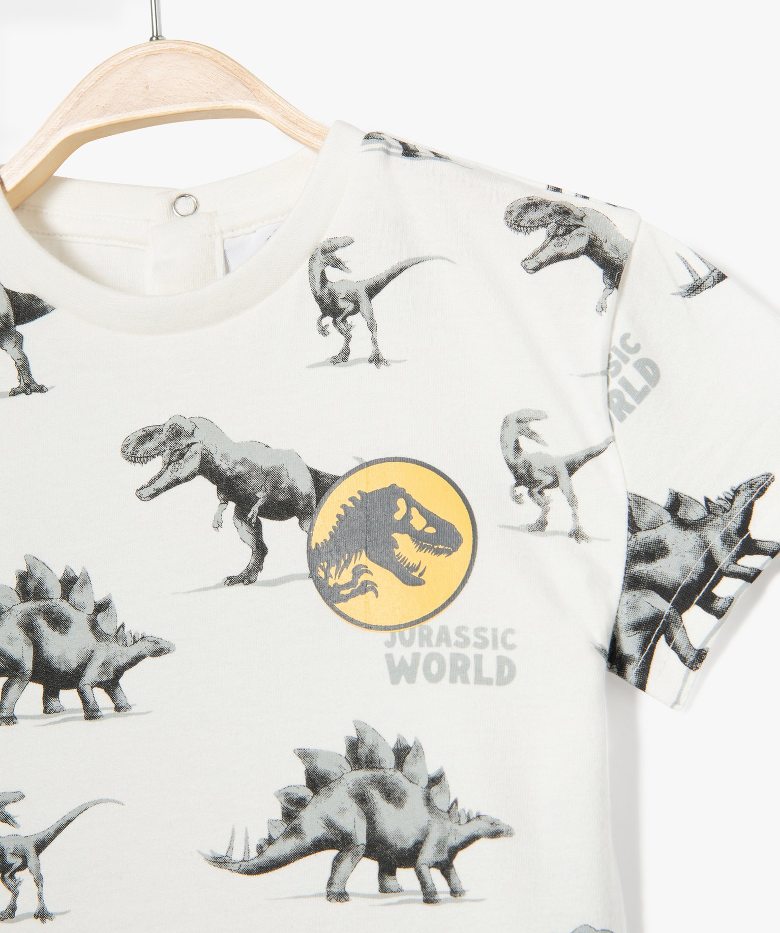 Tee-shirt à manches courtes en coton imprimé ciné bébé ... ecru | GEMO