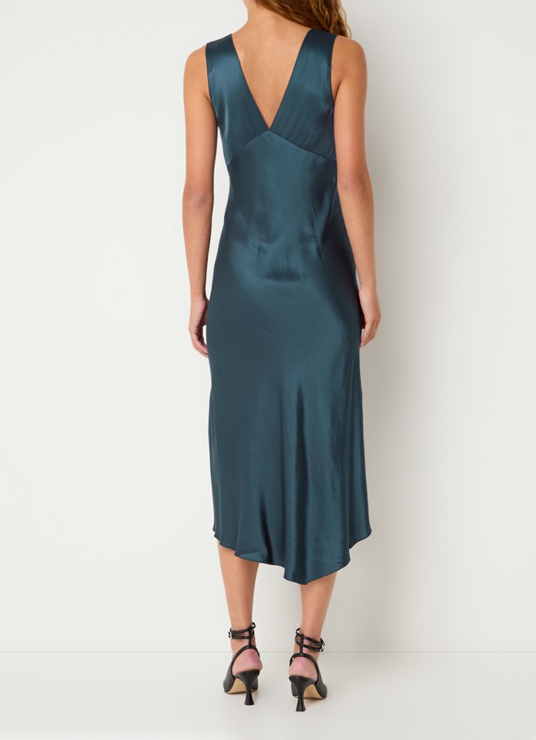 Rails Monique satin midi dress with side slit