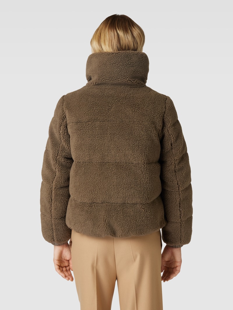 Steppjacke aus Teddyfell Modell 'JENNIE' in taupe