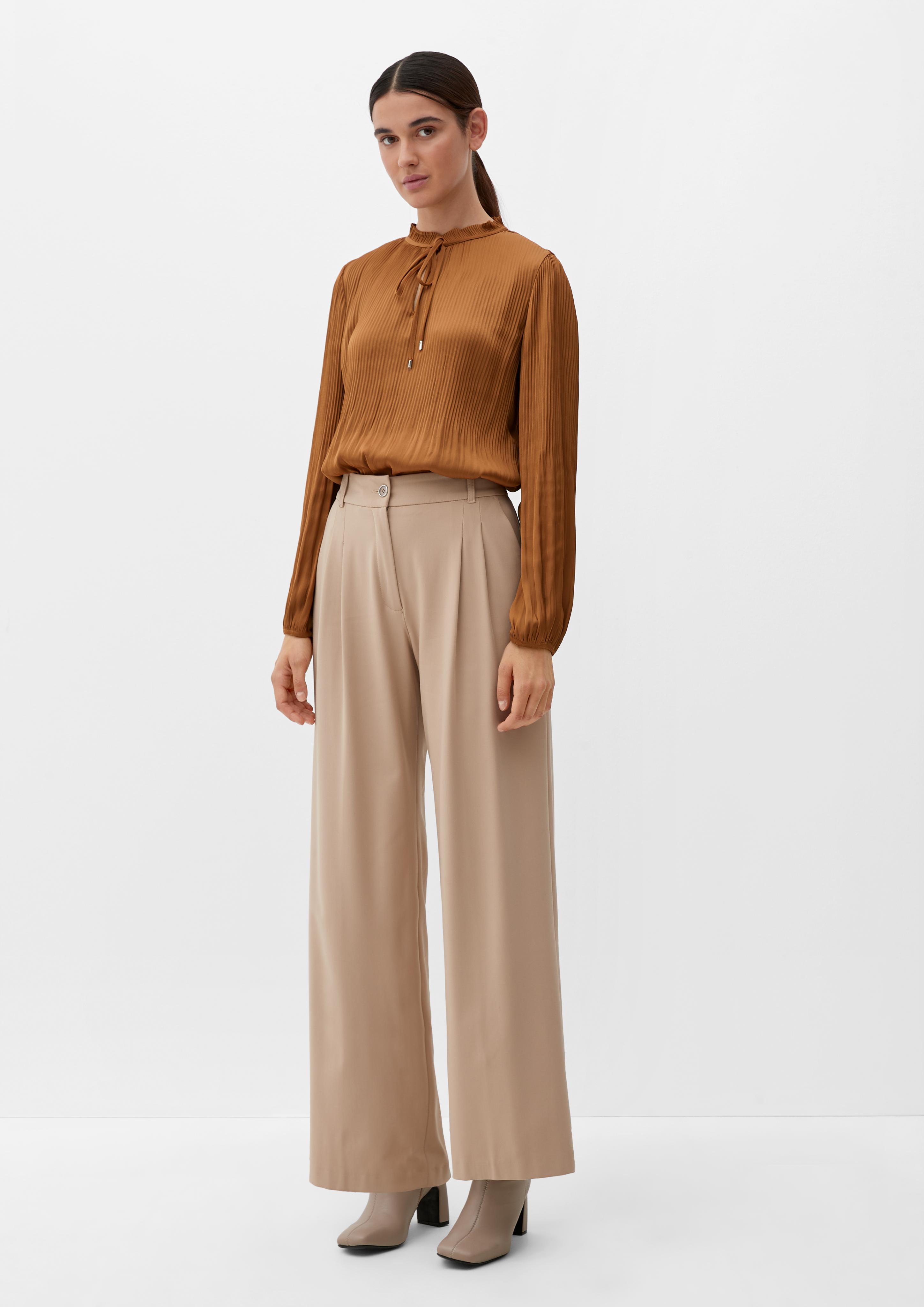 Bluse mit Plisséefalten  2122171-8740