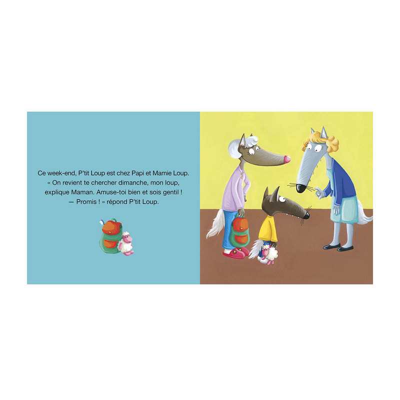 Livre p'tit loup va chez papi et mamie - Auzou