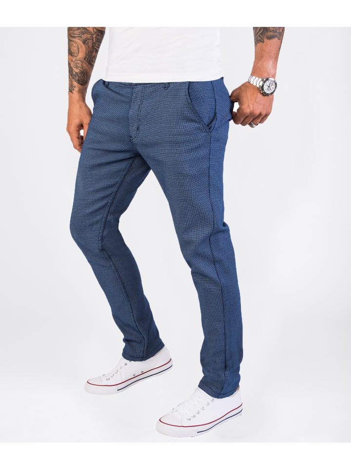 Rock Creek Stoffhose in Blau günstig kaufen