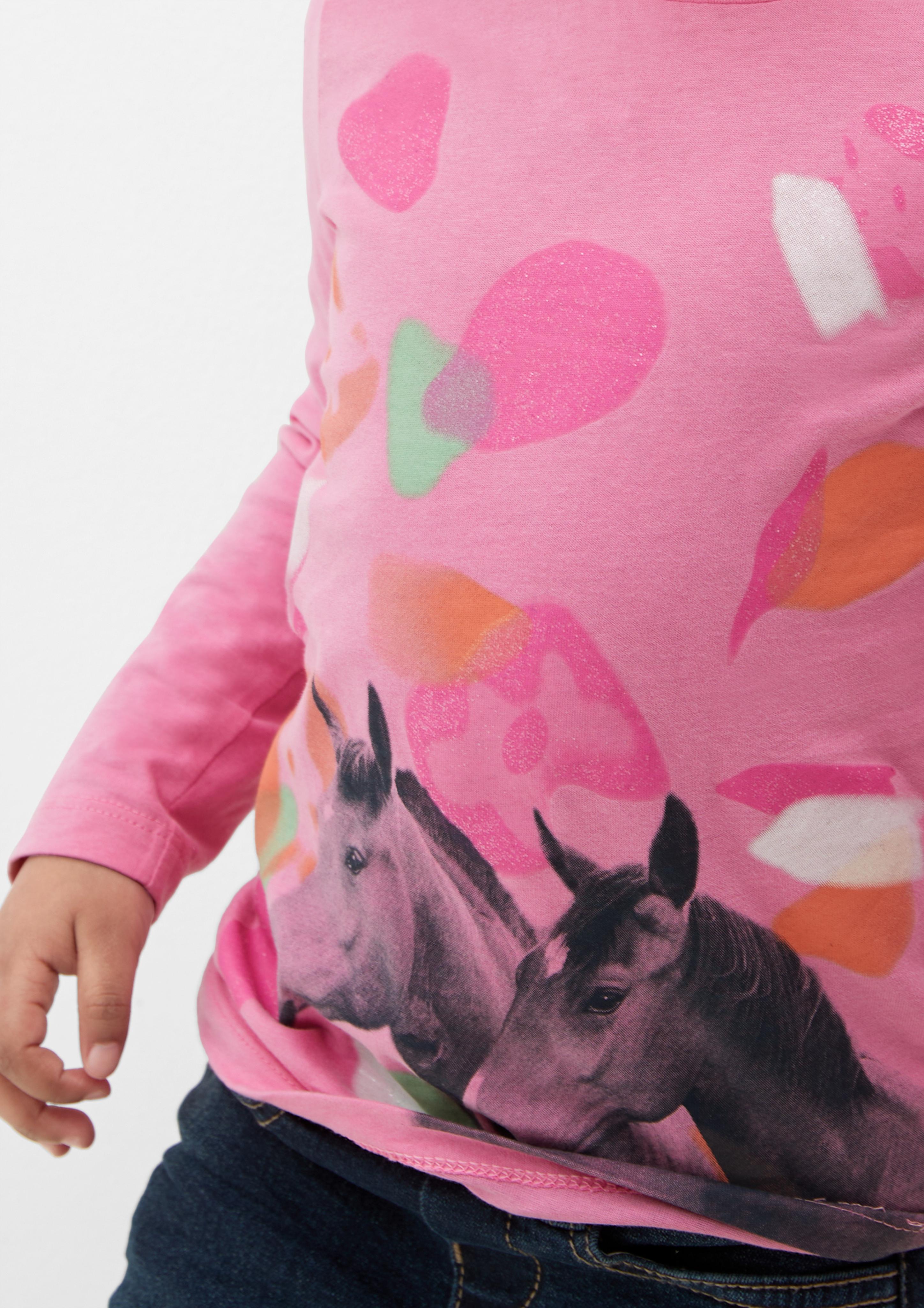 Longsleeve mit Pferdemotiv  2127423-4419