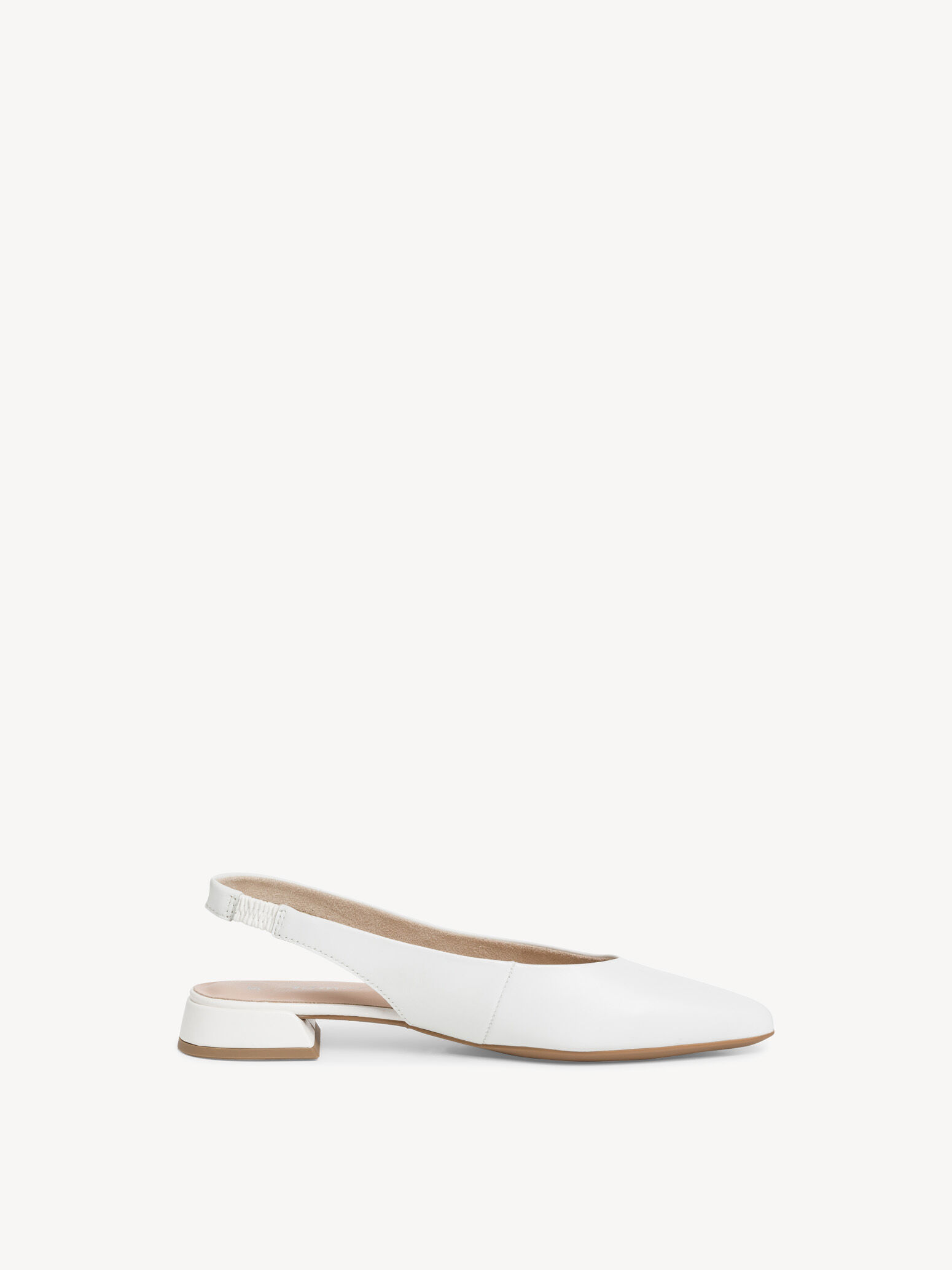Escarpin en cuir - blanc