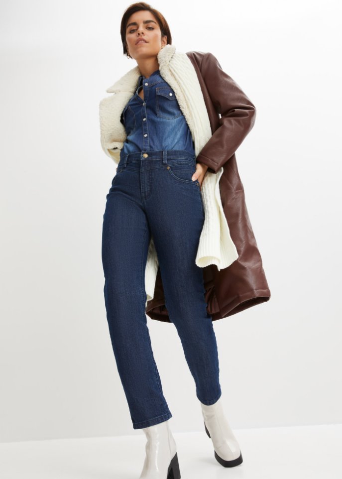 Komfort-Stretch-Jeans, Straight Fit