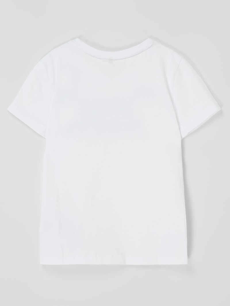 T-Shirt mit Effektgarn Modell 'Jenka' in weiß