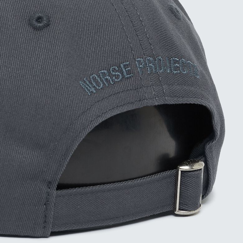 Norse Projects Felt N Twill Sports Cap magnet grey