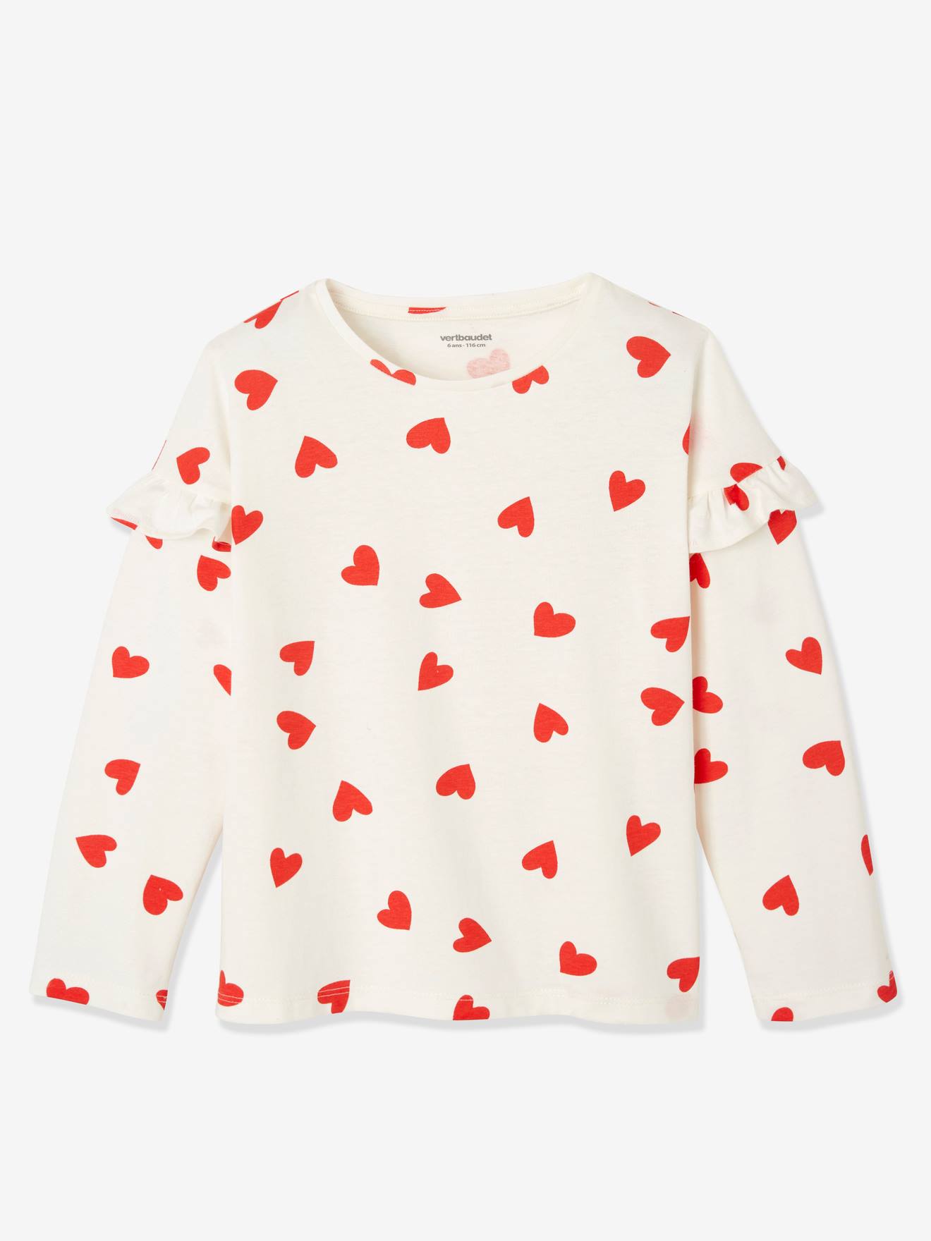Lot de 2 pyjamas coeurs ivoire