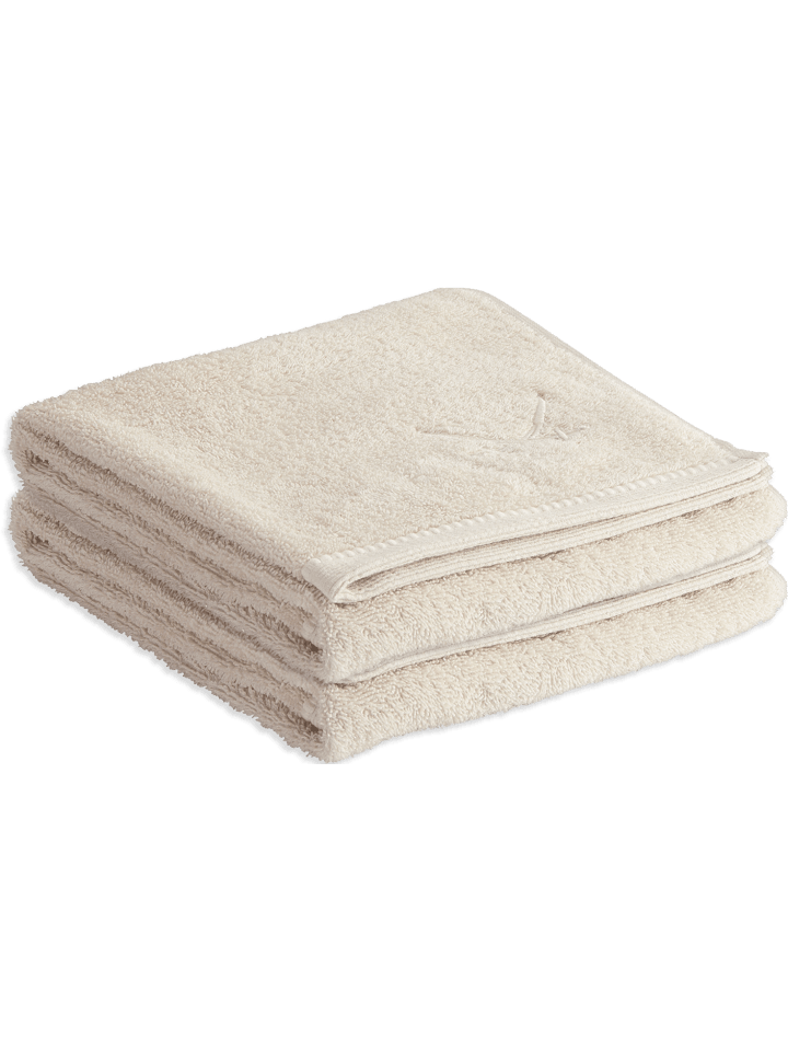 Sansibar 2er Handtuch-Set „Frottier-Kollektion Classic“, 50x100 cm in Sand günstig kaufen onesize