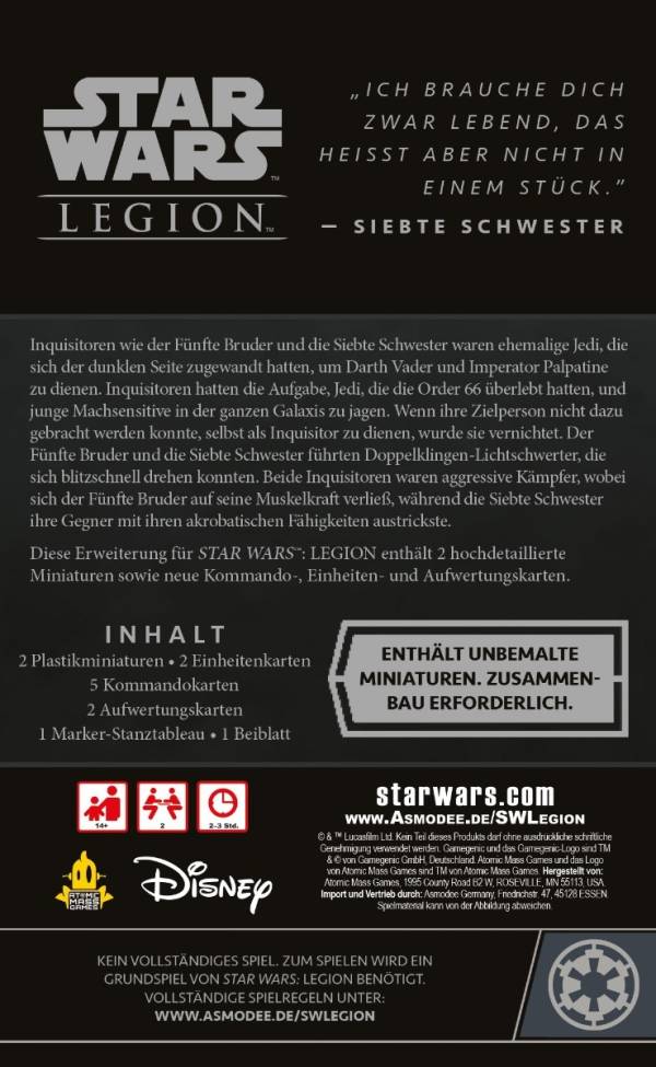 Star Wars: Legion - Fünfter Bruder & Siebte Schwester (Erw.)