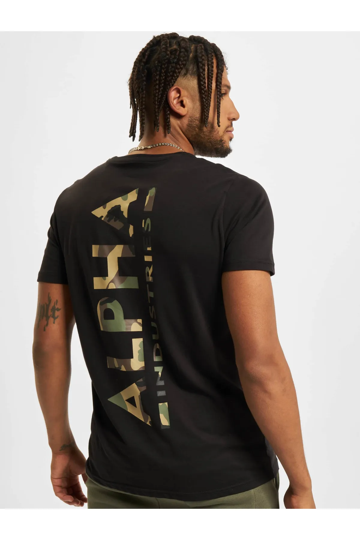 Alpha Industries  Herren Alpha Industries Camo Backprint T-Shirt