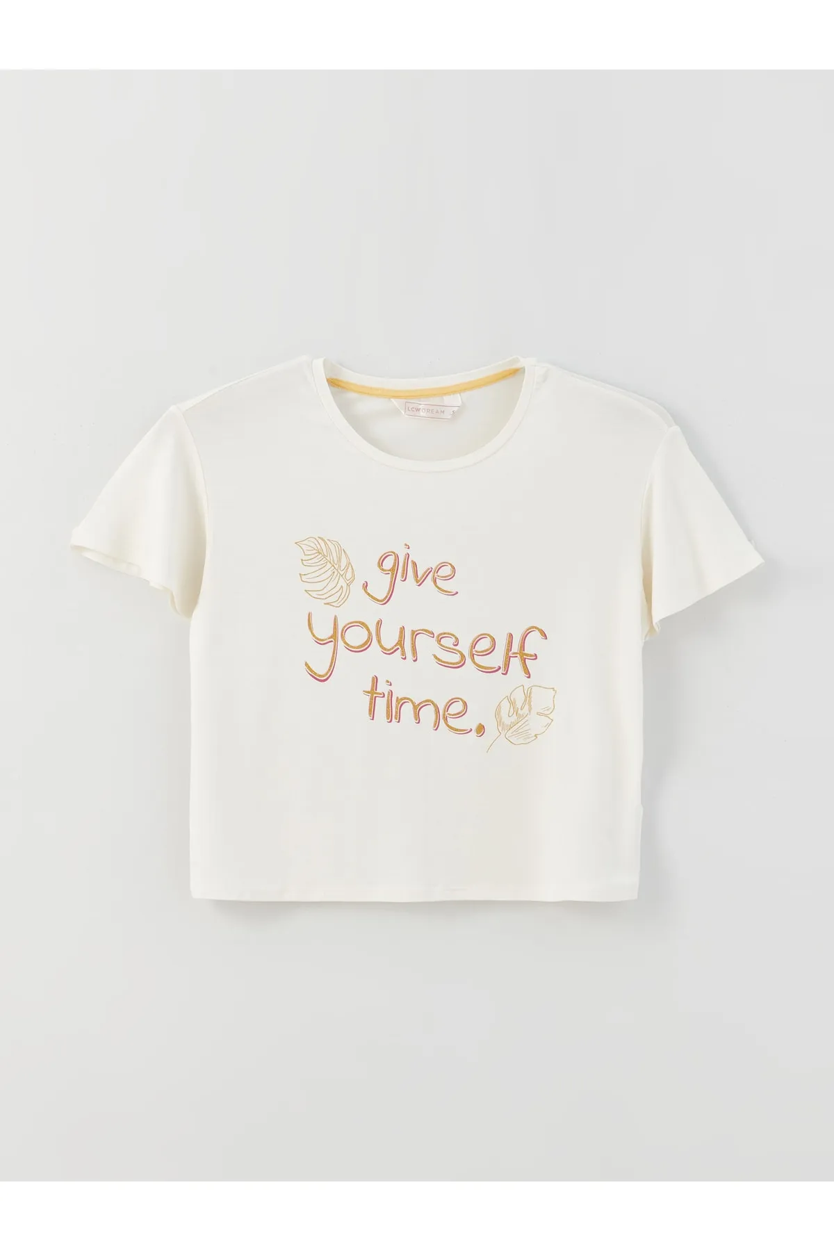 LC Waikiki  Pyjama set - Gelb - Slogan