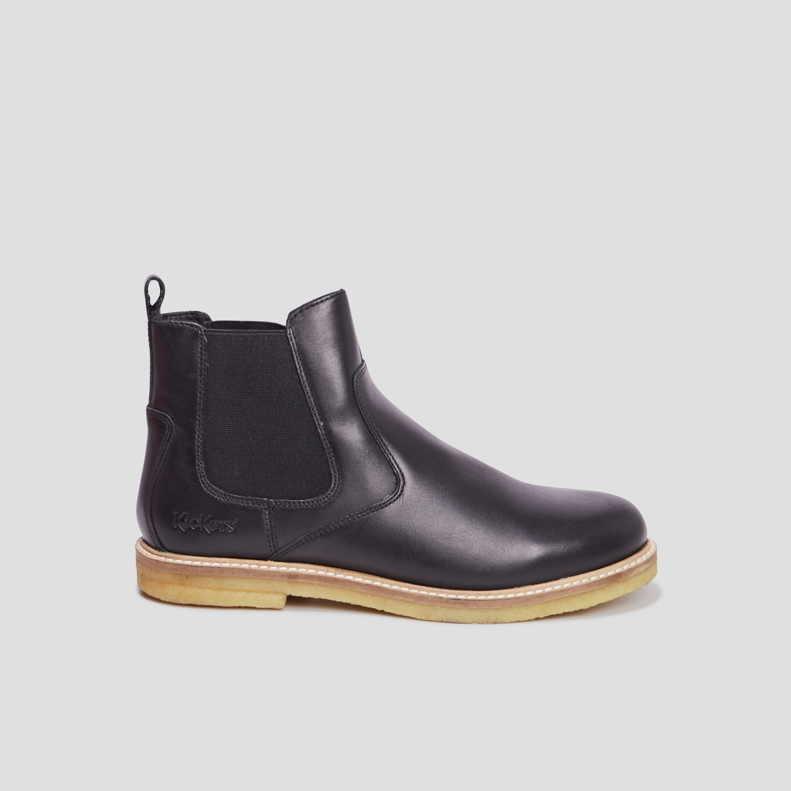Bottines chelsea en cuir KickHorse noir homme | La Halle