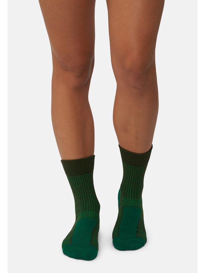 DANISH ENDURANCE Socken Merino Hiking Light in yellow/grey/green günstig kaufen