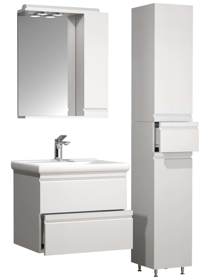 ebuy24 Badmöbelset SiloraL Weiß 90 x 46 cm günstig kaufen onesize