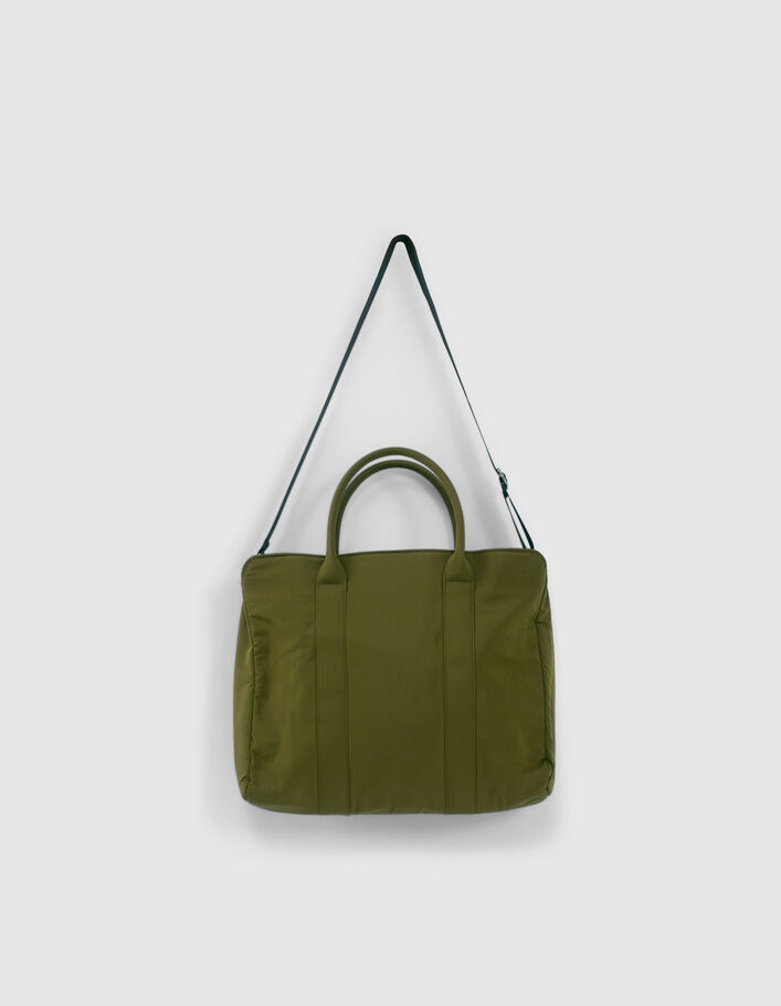 Sac cabas kaki matelassage chevrons fille