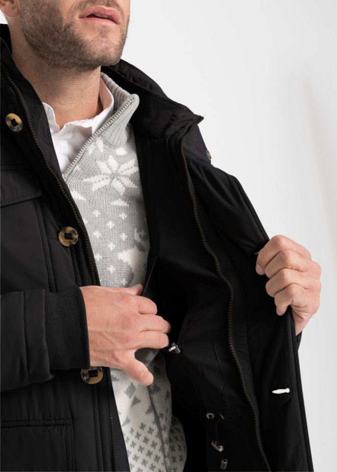 Parka mit abnehmbarer Kapuze