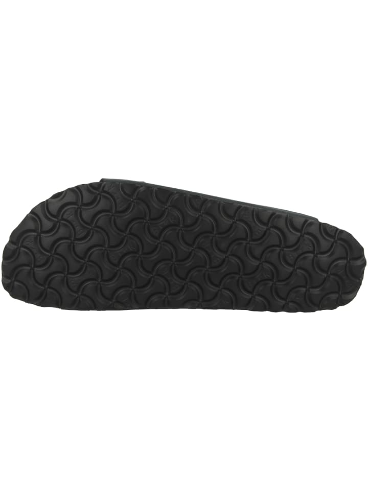 Birkenstock Sandale Arizona SFB Geöltes Nubukleder schmal in schwarz günstig kaufen