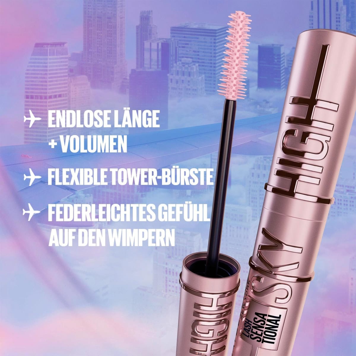 Mascara Lash Sensational Sky High Burgundy Haze, 7,2 ml