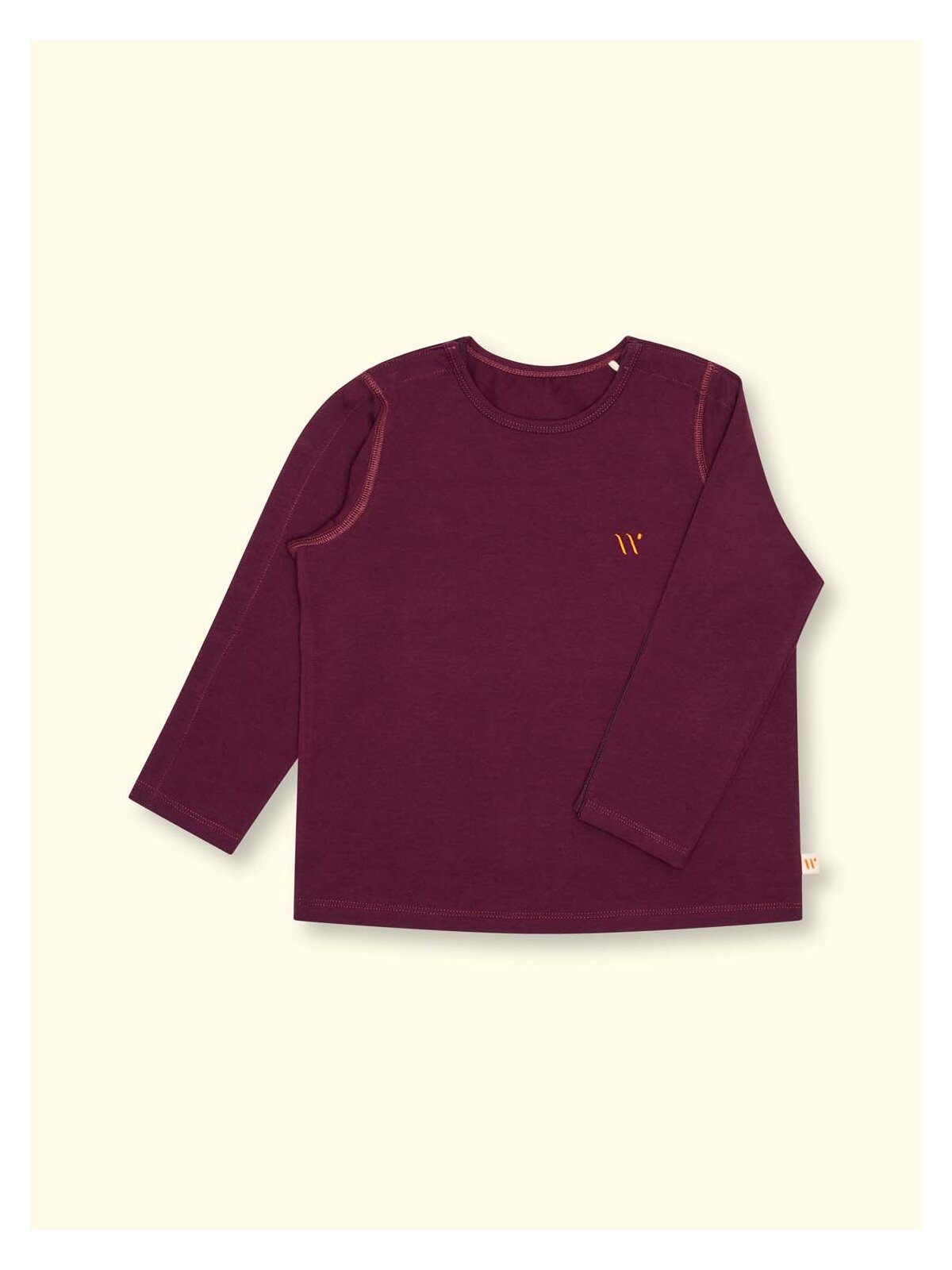 Wombly Karl Langarmshirt aubergine